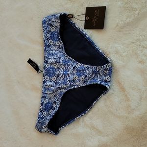NWT Nip Tuck Swimwear Blue Kaleidescope Swim Bikini Bottom